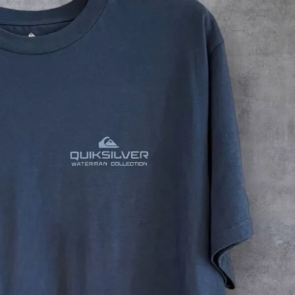 Quiksilver Men's Navy Graphic Tee - Picture 2 of 5